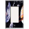 SnazzySwitch Outer Space Decorative Rocker Switch Cover - Fits Decora Style Outlets and GFCI Wall Plate Too