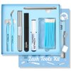 KevKev Lash Tools Kit for Lash Clusters with Lash Bond and Seal Lash Remover Cluster Lashes Tweezers Kit Lash Overnighter Eyelash Clusters Brush with Cleaning Swabs Lash Pad