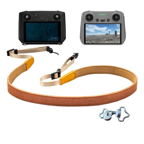 SKYZHENG Neck Lanyard Strap for DJI Mini 3 Pro/Mavic 3 Pro/Mavic 3 Classic Cine DJI RC/DJI RC Pro Smart controller Accessories Mavic 2 pro Air 2S Drone Neck Shoulder Tape Tapes band(brown