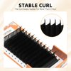 ABONNIE Classic Lash Extensions, Premium Individual Lash Extensions, 0.03 Thickness D curl Lash Extensions, 14-22mm Mix Lash Tray, Semi Permanent Eyelashes, Professional Salon Use (14-22mm, 0.03-D)