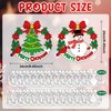 Sereliy 24 Pcs Christmas Coloring Wreath Crafts for Kids, Color Your Own Christmas Crafts, DIY Paper Christmas Wreath for Classroom Activities Christmas Games. (Xmas 24)