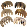 One&One Multifunctional Horn Bone Scalp Gua Sha Comb, Handheld Massage Comb for scalp.