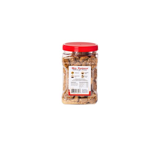 Mrs Pastures Super Cookie and Treats for Horses -Premium Horse Treats -Made with Banana , Chia Seeds & Vanilla - Preservative Free - All Natural Ingredients - No Corn or Soy - Made in USA (24oz Jar)