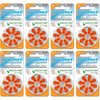 Powermax Size 13 Hearing Aid Batteries, Orange Tab, 64 Count