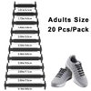 HOMAR No Tie Shoelaces for Kids and Adults Stretch Silicone Elastic No Tie Shoe Laces