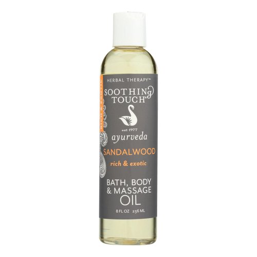 Soothing Touch, Bath Body Massage Oil Sandalwood, 8 Ounce8