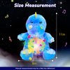 Cuteoy Plush Blue Dinosaur Star Projector Musical Adjustable Singing Night Light Stuffed Animals Glowing T-Rex Plushies Toy Gifts for Kids Birthday Easter Christmas,11''