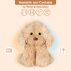 SuzziPals Warmable Golden Retriever Stuffed Animal, Microwavable Stuffed Animal Heating Pads for Cramps & Pain, Lavender Dog Stuffed Animals for Anxiety, Dog Plush Toy Golden Retriever Gifts for Kids