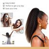 MARYLING Claw Clip Ponytail Extension Heat Resistant Highlight Yaki Ponytail For Women Synthetic Yaki Clip In Ponytail Hair Extensions Wear And Go Ponytail For Daily Use