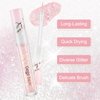 Jutqut Jewel Liquid Glitter Eyeshadow, Twinkle Shimmer Eye Shadow Eyeliner, Long-Lasting, Multi-Dimensional Sparkle Finish, Quick Drying Shimmer Tears Loose Glitter Glue Korean Eye Makeup, 06#