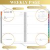 2025-2026 Planner - Jul.2025 to Jun.2026, Weekly and Monthly Planner 2025-2026, 9"×11", Colorful Tabs, Inner Pocket, Twin-wire Binding - Grey
