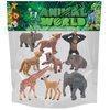 Gemini&Genius Wild Animal Toys for Kids, 9 Pcs Jungle Animal Baby Toy Figures, Toy Gifts for Kids, Wildlife Toys Perfect Cake Toppers for Baby Shower, Soild Plasitc and Well Designed Animal Figurines