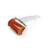 Betty Bossi Christmas Roller - Dough Roller/Pastry Roller from for Irresistible Baked Christmas Specialities, Pastry Cutter and Pastry Roller with Pattern., grey, orange, l 17 × w 7 × ø 4cm