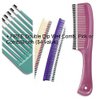YS Park (3 Pack) 122 (Carbon) Extra Long Tail Comb from ProHairTools ONLY! + Free Double Dip Comb Brush ($4 Value)