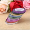 XICHEN 42 Pieces Nail Art Striping Tape Line Decoration， Matte texture