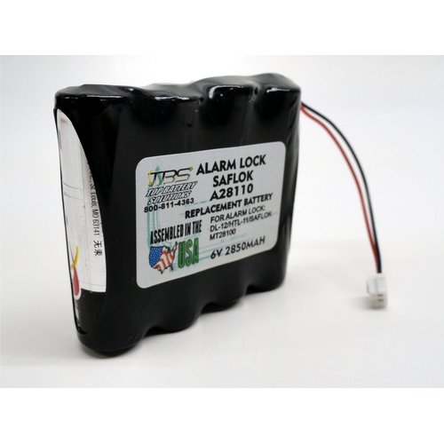 5PC SAFLOK A28110 6V Hotel Door Lock Battery