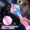 Beria Toys for Girls: Princess Toy Bubble Wand, Birthday Gifts for 3 4 5 6 7 8 Years Old Girl, Bubbles Machine Fairy Wands for Kids Light Up with Bubble Solution, Toddler Girl Toys Age 4-5