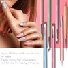 Nail Art Brushes Dpolla 7PCS Nail Art Brush Set Gel Polish Nail Art Design Pen Painting Tools with Nail Extension Gel Brush, Builder Nail Gel Brush, Nail Art Liner Brush and Nail Dotting Pen Salon Perfect For Home DIY Manicure