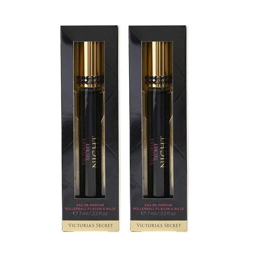 Victoria's Secret Night Eau De Parfum Rollerball Travel Size .23 Ounce (Night, 2 Pack)
