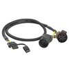 Oyviny Replacement 55384 USCAR 4-Pin Trailer Wiring Harness with USCAR 7 Way Connector 41 Inches Length Plug and Play Adapter