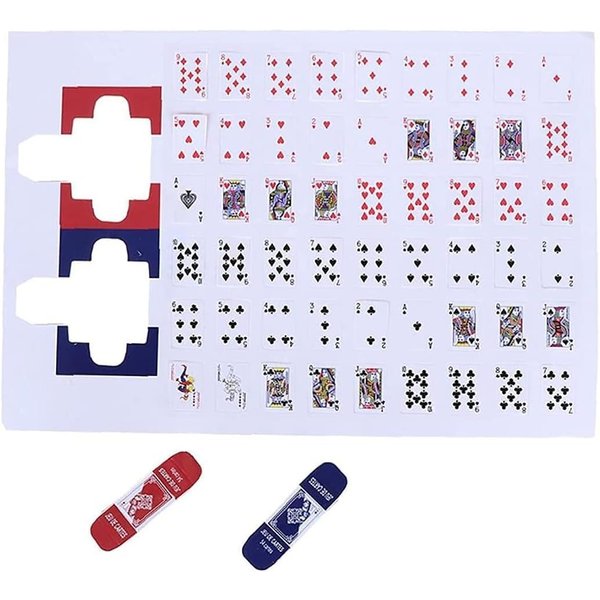 Tustao 1 Set Mini Fashion Miniature Playing Cards Dolls Poker Dolls Decoration Dollhouse Accessories Decoration for Doll Accessories Scale Dollhouse Play Sets Girl Mini Party Card Games