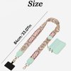 Save Girls Clip and Go Phone Strap with Wallet Adjustable:cell Phone Strap Crossbody, phone purses with crossbody strap,phone wrist strap alternative to Handbag,phone lanyard for women(Green)