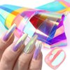 Dornail Aurora Nail Foil Stickers Broken Glass Paper Nail Decals Nail Wraps for Nail Art Decorations Supplies