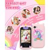 Kids Smart Phone for Girls Unicorns Gifts for Girls Toys 8-10 Years Old Phone Touchscreen Learning Toy Christmas Birthday Gifts for 3 4 5 6 7 8 9 Year Old Girls with 8G SD Card