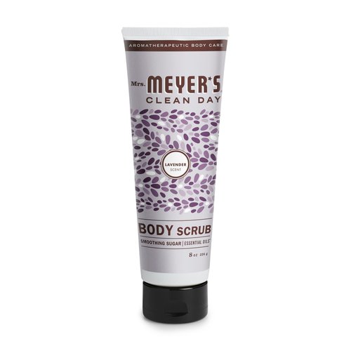 MRS. MEYER'S CLEAN DAY Exfoliating Body Scrub, Sugar Scrub that Leaves Skin Feeling Hydrated & Fresh, Made with Essential Oils, Lavender, 8 oz