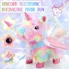 Gretex Unicorn Plush Interactive Toy for Kids age 3 4 5 6 Year Old: Walking Talking Electronic Pet Toy with Remote Control Leash Touch Recognition Toddler Unicorn Care Set Birthday Gifts for Girl 6-12