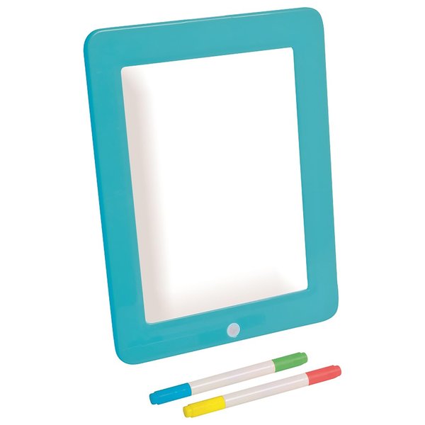 Buddy & Barney: Neon Glow Drawing Board - See-Through Light-Up Drawing Surface, 8-Mode Glowing LED, 4 Erasable Pens, Creative Activity, Kids Ages 5+