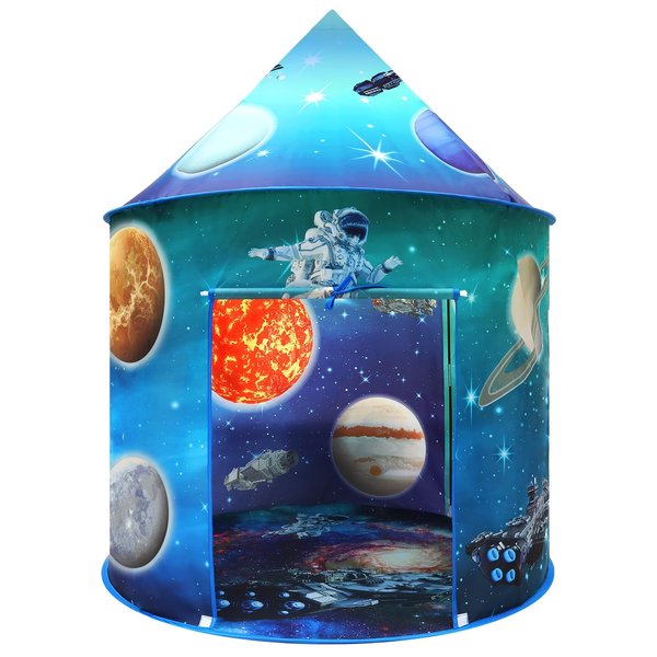 Kaivee Space World Play Tent Kids Pop Up Kids Tent Indoor Sensory Playhouse Children Foldable Kids Tent for Boys Girls Toddler Kids for Tent as 3 4 5 6 7 Years Gift as Birthday Christmas Toys