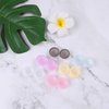 Teemico 60 Pcs Colorful Contact Lens Case Bulk Eye Lense Box Holder Container Soak Storage Travel Kit for Eyes Care,6 Colors (Black, White,Pink,Yellow,Purple,Blue)