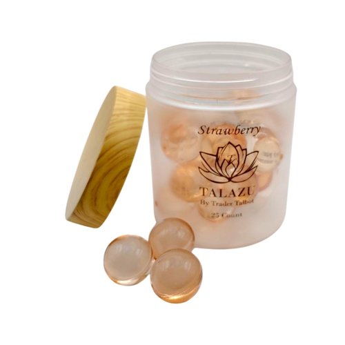 Strawberry Aromatherapy Bath Pearls for Smooth, Silky, moisturized Skin (25 Count)