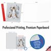 The Best Card Company 10 Blank Notecards w/Envelopes Box Set, 4 x 5.12 Inch, Wildlife Cards for Men Women and Kids - Critter Snow Angels M4187OCB-B1x10