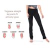 Yogipace,2 Back Pockets,Women's Straight Leg Yoga Pants Workout Pants Slim Fit,33",Black,Size XL