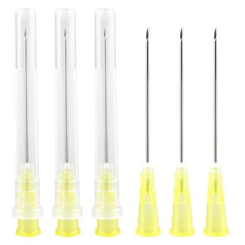 100 PCS 20Ga Dispensing Needle,Individual Package of Injection Syringe Accessories with Luer Lock,Suitable for Refilling Liquid, Inks,Livestock and Industry(1inch/25mm)