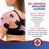 Doctor Developed Shoulder Support/Shoulder Strap/Shoulder Brace [Single] & Doctor Written Handbook - Relief for Shoulder Injuries, for both left & right (Pink)