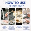 Iron Fish for Iron Deficiency, Safe Cooking Tool to Add Fe to Food & Water Daily, Natural Supplement to Support Mineral Intake, Vegan Diet