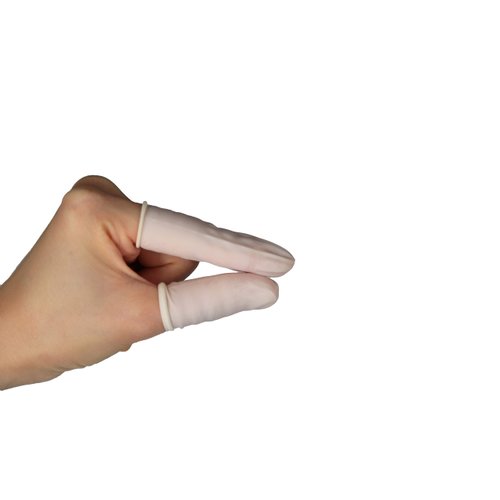 Disposable Latex Finger Cots,350 PCS，Medium Anti Static Rubber Fingertip Protective Finger Cots for Electronic Repair,Handmade Apply