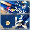LDWLYW Space Birthday Backdrop Outer Space Happy Birthday Banner Backdrop for Boys Kids Planet Astronaut Space Theme Photo Background Space Birthday Decorations Party Supplies 5x3ft