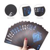 ACELION Waterproof Playing Cards, Plastic Playing Cards, Deck of Cards, Gift Poker Cards (Black Wolf)