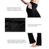 Yogipace,Side Pockets,Petite Women's Bootcut Yoga Pants Workout Pants with Side Pockets,27",Black,Size L