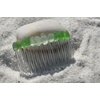 Pretty Shades of Green Sea Glass Hair Comb