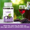 AFXMATE 2 Pack Elderberry Gummies Sambucus Black Elderberry - for Adults Kids, with Zinc and Vitamin C, 120 Gummies