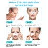 GENDA Blackhead Remover Nose Pore Strips for Deep Cleansing, Clears Black head and Instant Pore Unclogging - 12 Strips
