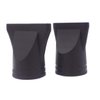 2PCS Plastic Salon Hair Dryer Nozzle Replacement Narrow Concentrator Replacement Blow Flat Hair Drying Nozzle Black