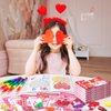 BenLouis 24 Valentines Day Mini Coloring Books Kids with 24 Stacking Crayons Valentines Day School Party Favors Activity Books Bulk for Kids Valentine's Day Goodie Bag Gift Stuffer Classroom Reward