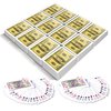 Gamie 100 Dollar Bill Playing Cards - Pack of 12 Decks - Individually Shrink Wrapped - Game Cards for Poker, Kids, Adults - Birthday Party Favor for Girls & Boys - Great Gift Idea