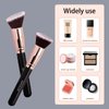 GFOUNS Foundation Brush For Liquid Makeup :Angled & Flat Top Kabuki Brush Synthetic Professional Makeup Brush For Liquid,Cream,and Powder-Buffing,Blending,Flawless Face Brush(GFOUNS-BR003-2P)